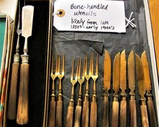 Bone handled cocktail utensils