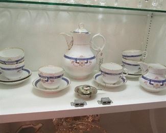 Antique German cocoa set