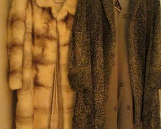 Many fur coats