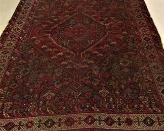 Antique Khamseh "chicken rug"