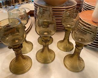 1890s German Roemer glasses