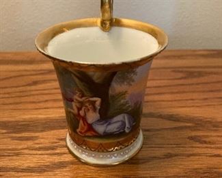 Antique Royal Vienna gilded cup