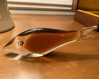 Rare Cenedese Sommerso glass fish