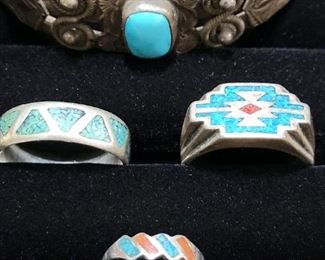 Sterling and Turquoise Jewelry