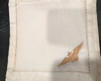 Naval linen cocktail napkins