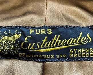 Fur stole from Athens, Greece