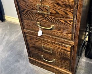 Wooden file cabinet