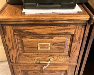 Another oak file cabinet