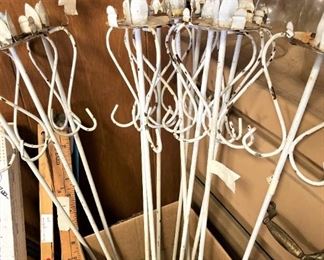 Yard sticks; globe holders