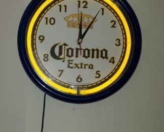Lighted Corona Extra wall clock