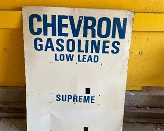 Vintage pre-  non leaded gas sign 