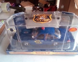 Michigan State Police Die Cast Car with Patch