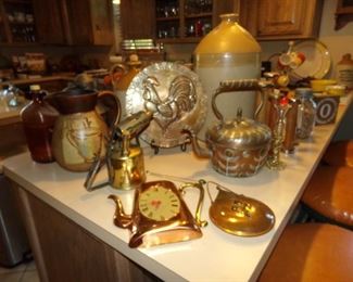 Brass and Kitchen ware - Large Jugs