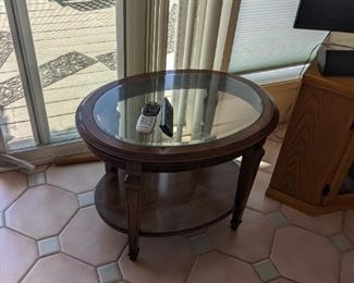 Small Table W Glass Top