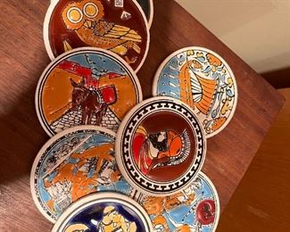 Greek coaster set