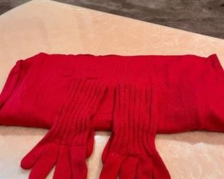 scarf and glove set