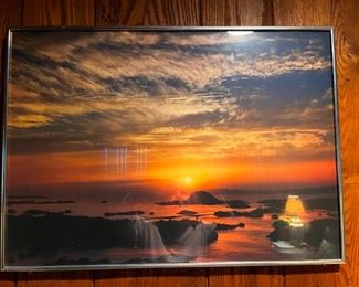 Large framed photo