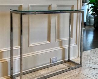 CB2
Chrome & Glass Console Table
Was $225
Now $125