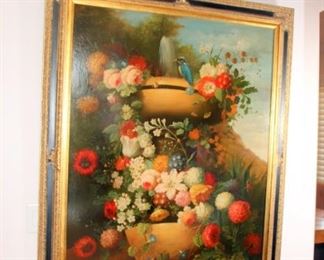 Large Decorative Floral Art