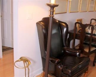 Brass Heron Umbrella Stand