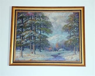 Nice Oil on Canvas Unsigned