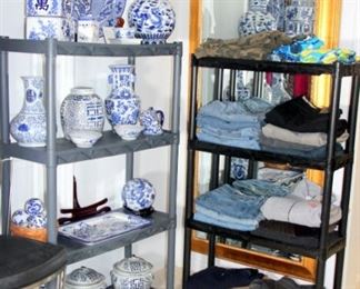 Large Selection of Blue & White Decorative Ceramics