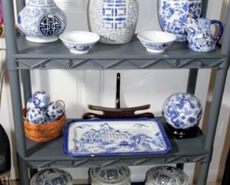 Large Selection of Blue & White Decorative Ceramics