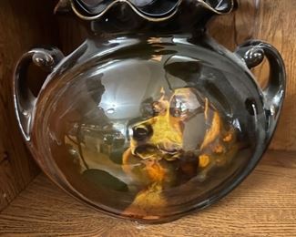 Roseville Pottery Rozane Pillow Dog Vase