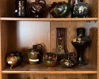 American Owens and Roseville Pottery