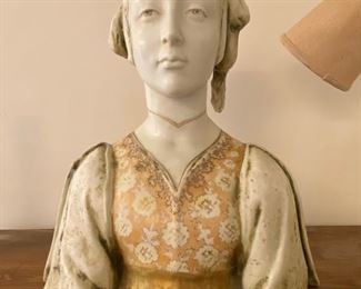 Large Teplitz amphora Danish woman.