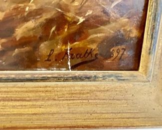 Charles Louis Kratke signed painting.