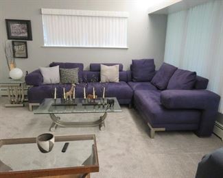 SUEDE SECTIONAL