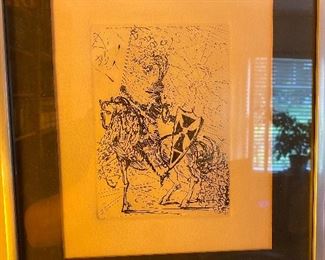 Dali “El Cid” etching