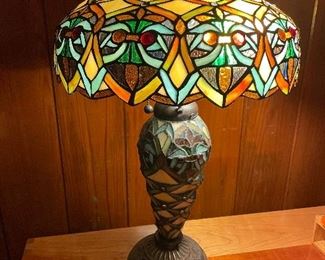 Tiffany Style Leaded Glass Lamp