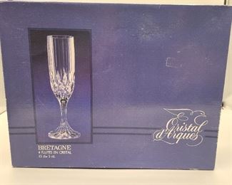 Bretagne champagne glasses
Cristal d'Arques