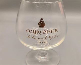 Courvoisier France cognac glasses ~ small & med sizes