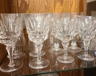 Crystal cut stemware
