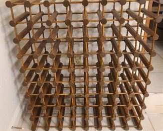 Heavy wood wine rack - 72 slots