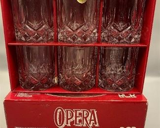 RCR/Royal Crystal Rock cocktail glasses ~ OPERA