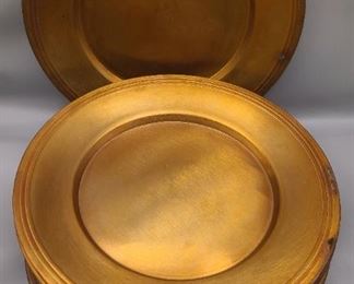 Extra large size bronze charger plates
~ Pottery Barn ~