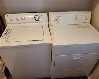 GE washing machine
Kenmore dryer