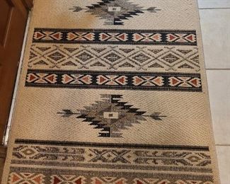 Aztec print rug