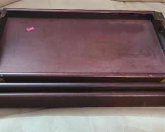 Trio wood trays 