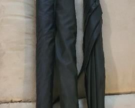 Umbrellas including brand The Queen Mothers Umbrella Makers = curved bamboo handle umbrella - SOLD