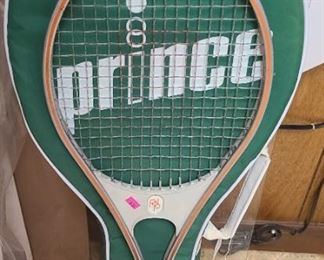 Tennis racquets including Prince