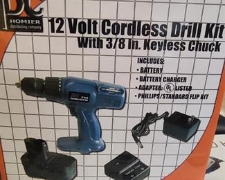Homier 12 volt cordless drill kit
