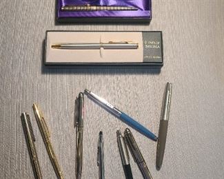 Writing pens ~ Mont Blanc, Cross, Parker & Pierre Cardin