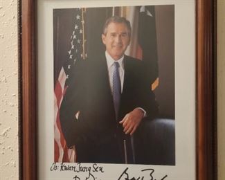 Signed George Bush photo