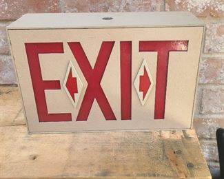 Vintage EXIT light up sign
*no cord with bulb
