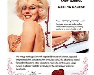 Marylin Monroe  by Andy Warhol